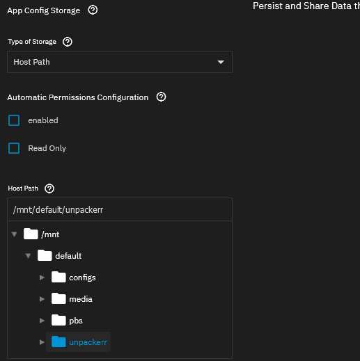 App Config Storage example